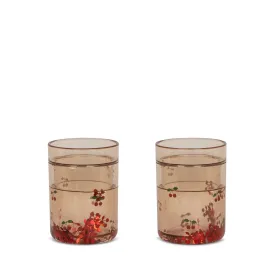 2-Pack Glitzer-Trinkbecher Cherry