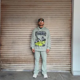 6TH NBRHD "BEYOND" PULLOVER-LIGHT GREEN (6TH-F1701)