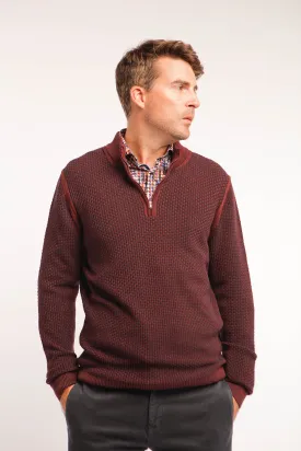 7 Downie St. - Arista 1/4 Zip Burgundy