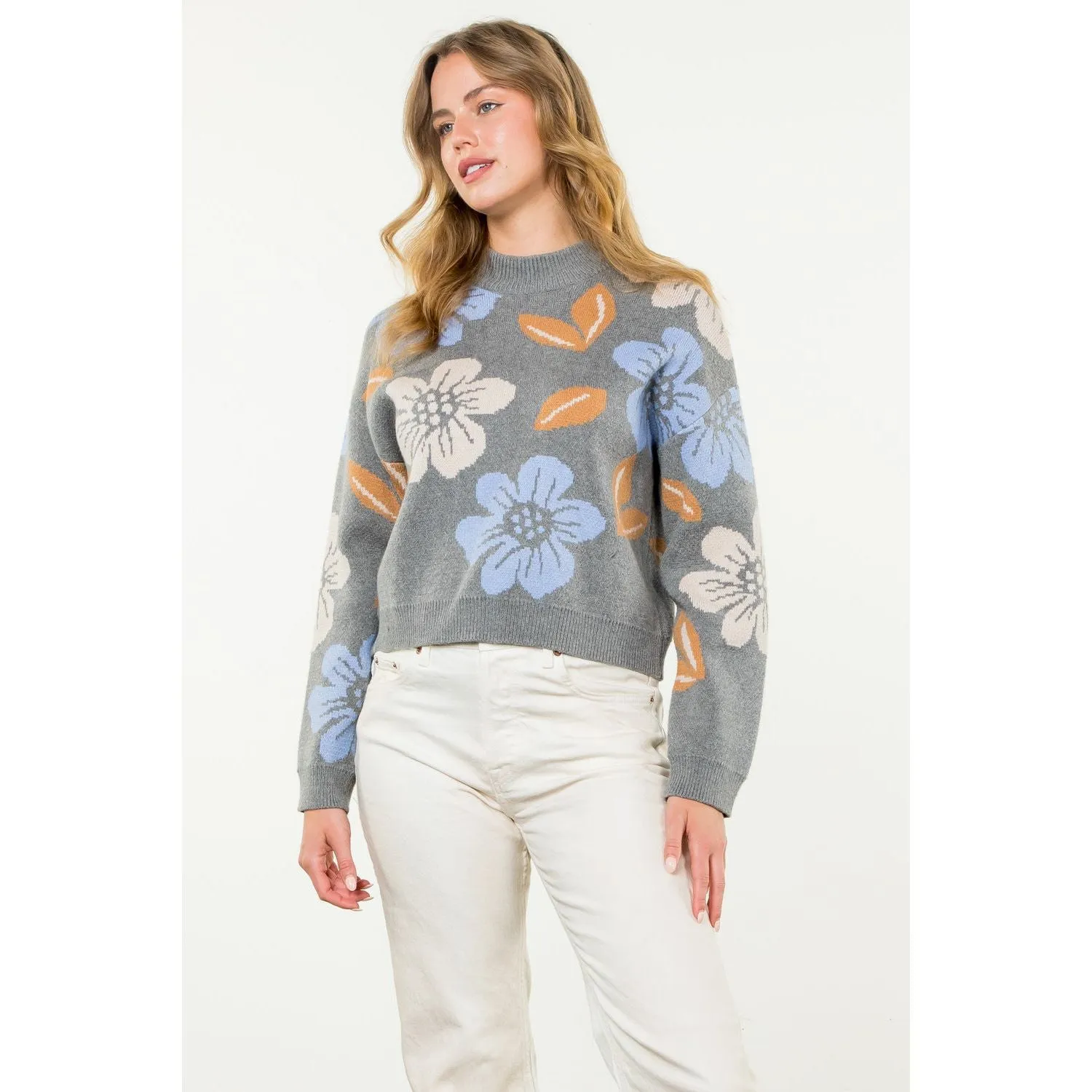 Adia Flower Knit THML Sweater