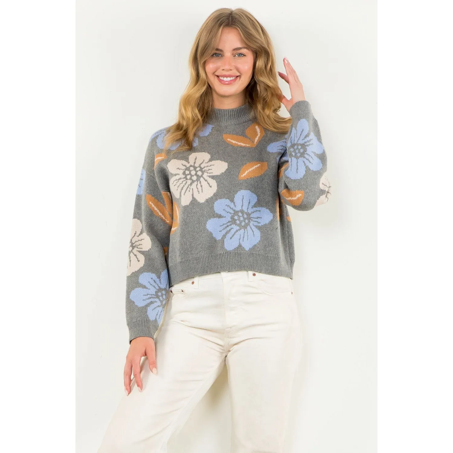 Adia Flower Knit THML Sweater