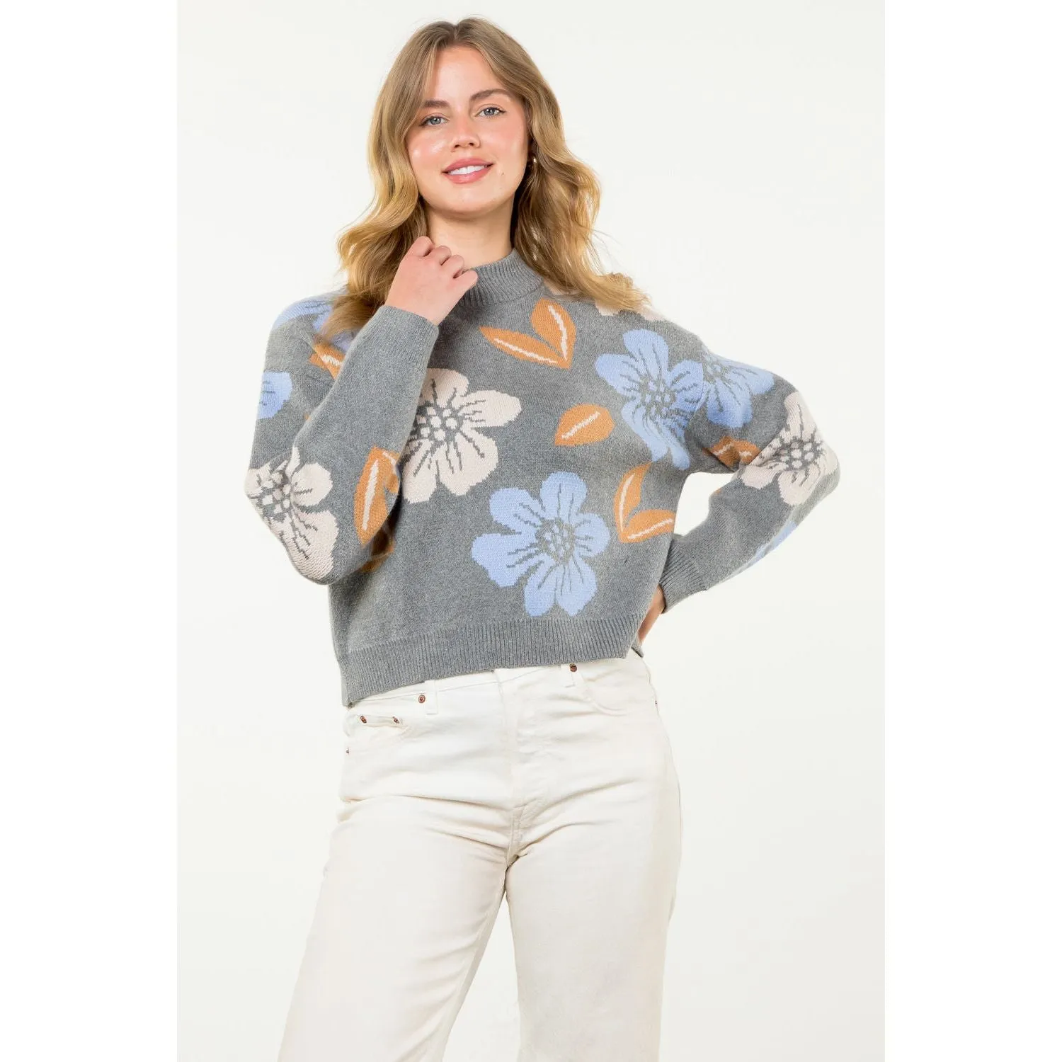 Adia Flower Knit THML Sweater