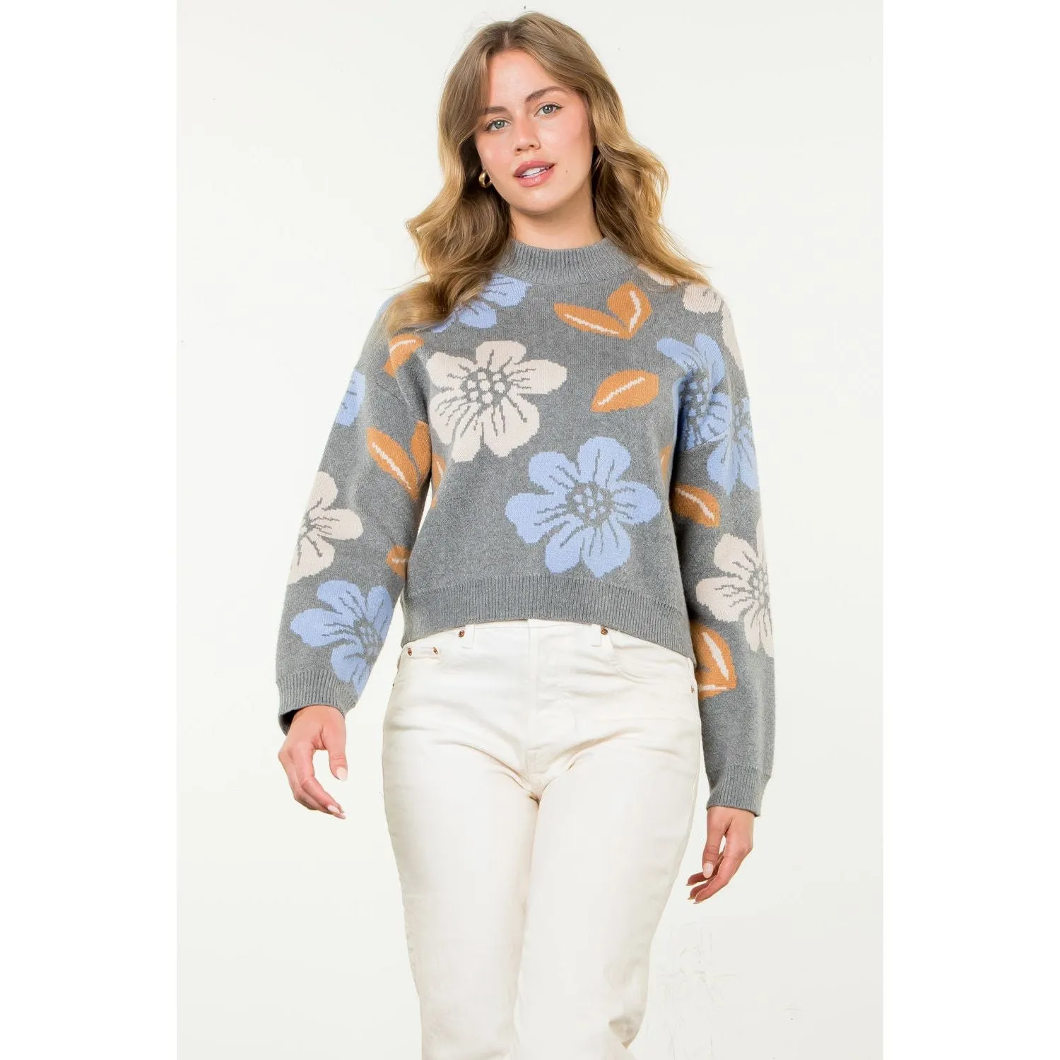 Adia Flower Knit THML Sweater