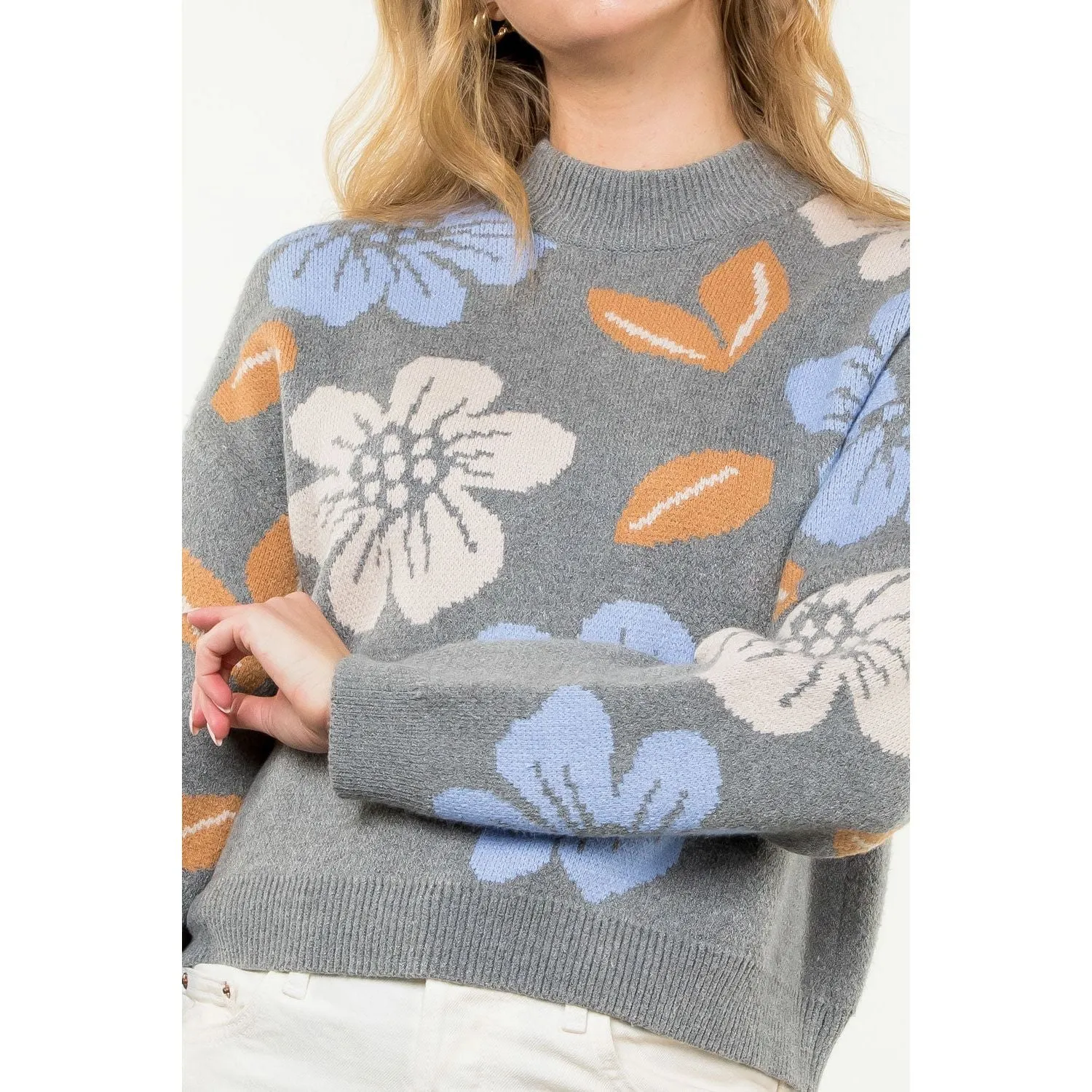 Adia Flower Knit THML Sweater