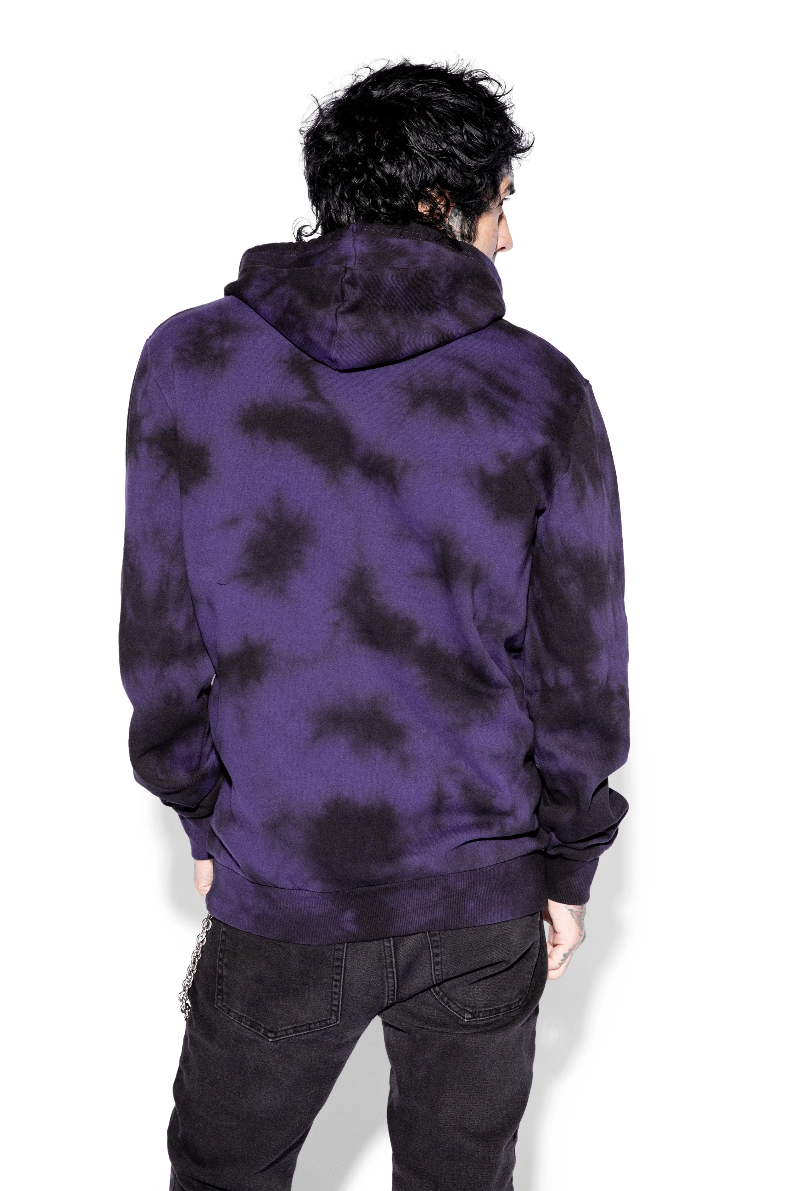 Aftermath  - Purple Lightning Dye Pullover