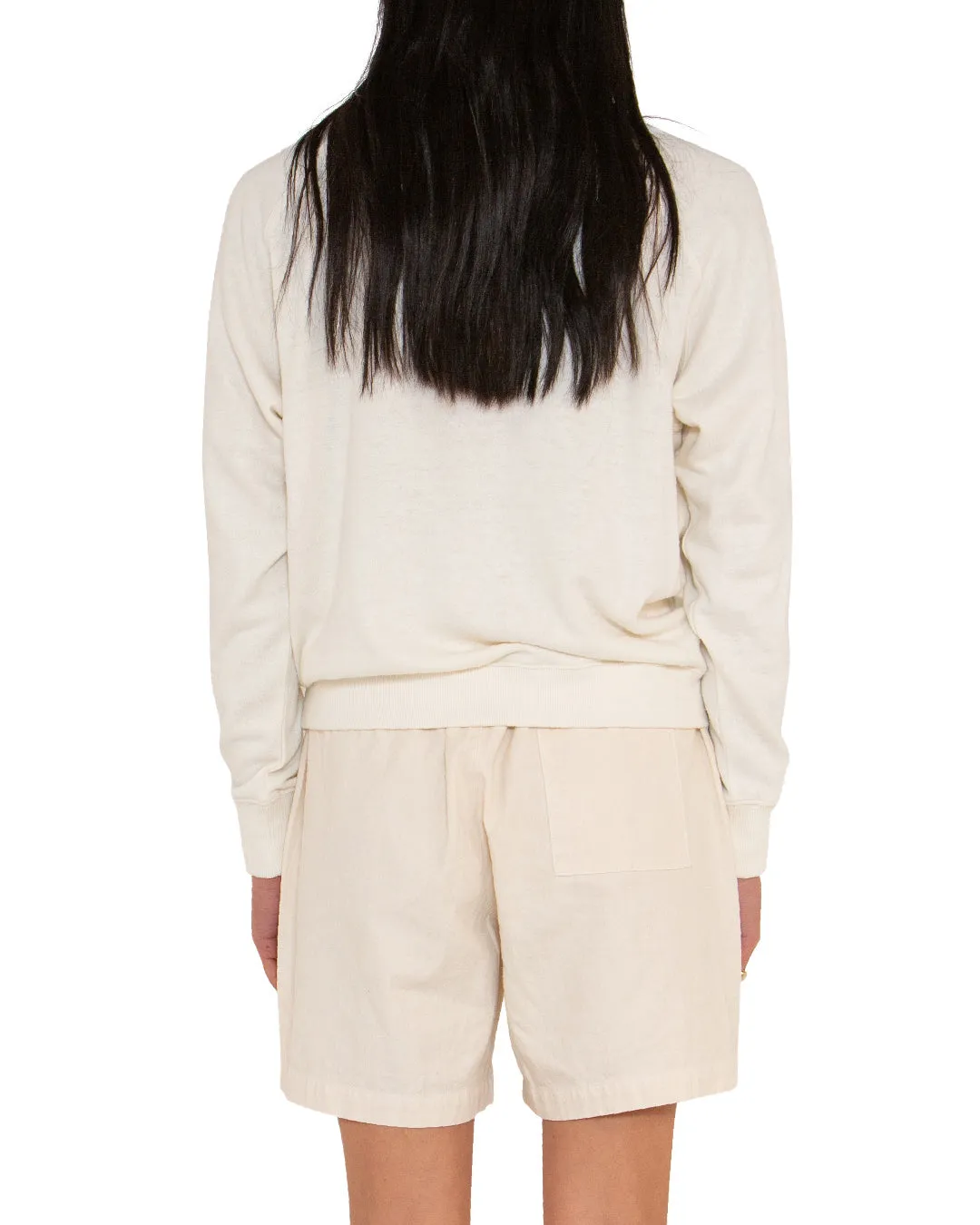 Aggie Hemp Crew Oversized Fit) - Natural