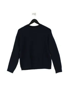 & Other Stories Men's Jumper S Blue Cotton with Acrylic, Cashmere, Polyamide