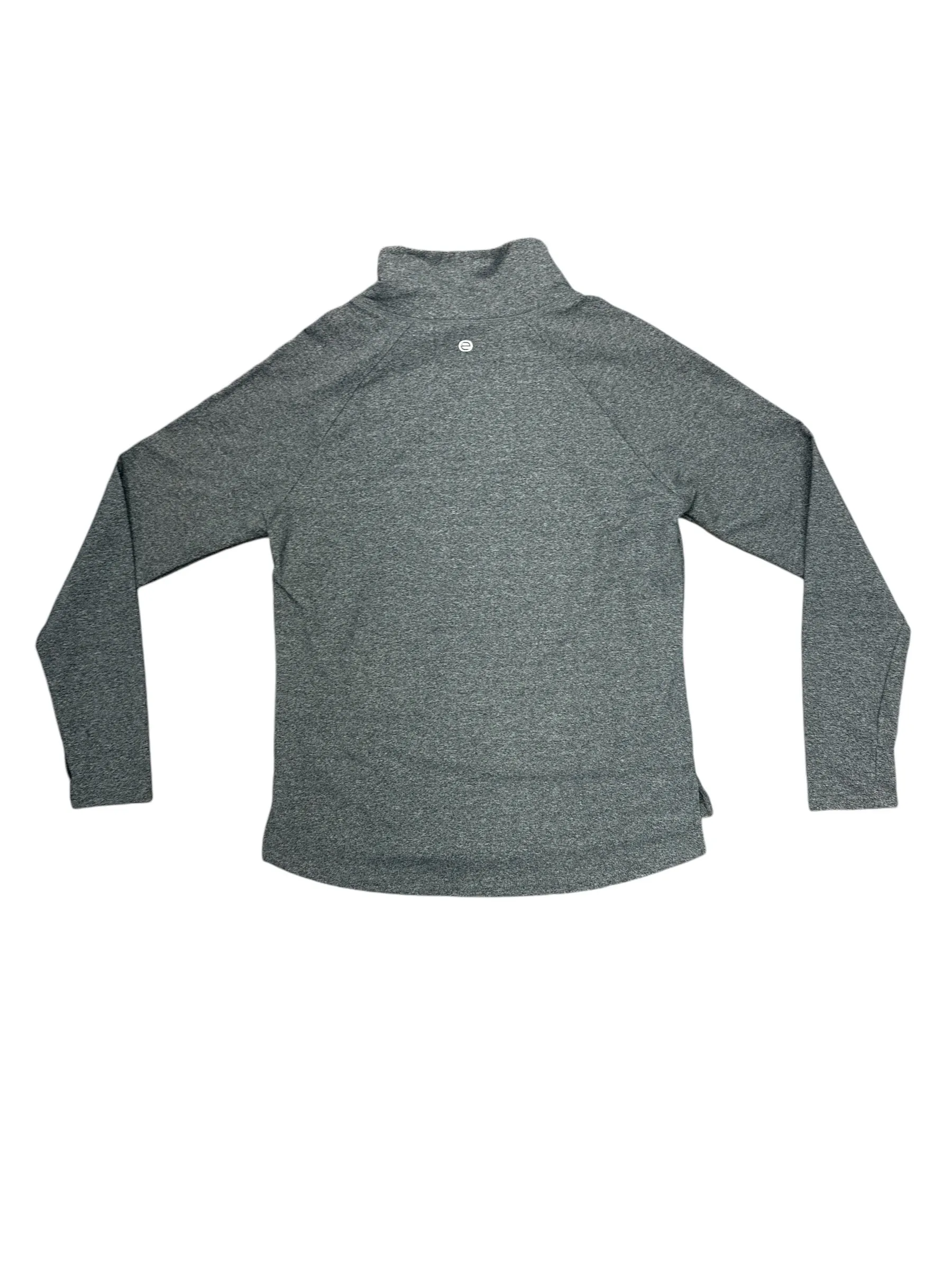 Athletic Top Long Sleeve Collar By Clothes Mentor In Grey, Size: Xl