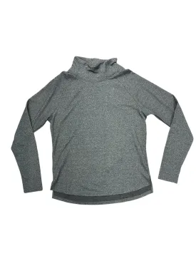 Athletic Top Long Sleeve Collar By Clothes Mentor In Grey, Size: Xl