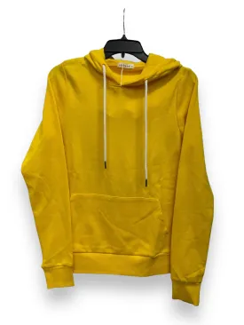 Athletic Top Long Sleeve Hoodie By Clothes Mentor In Yellow, Size: S