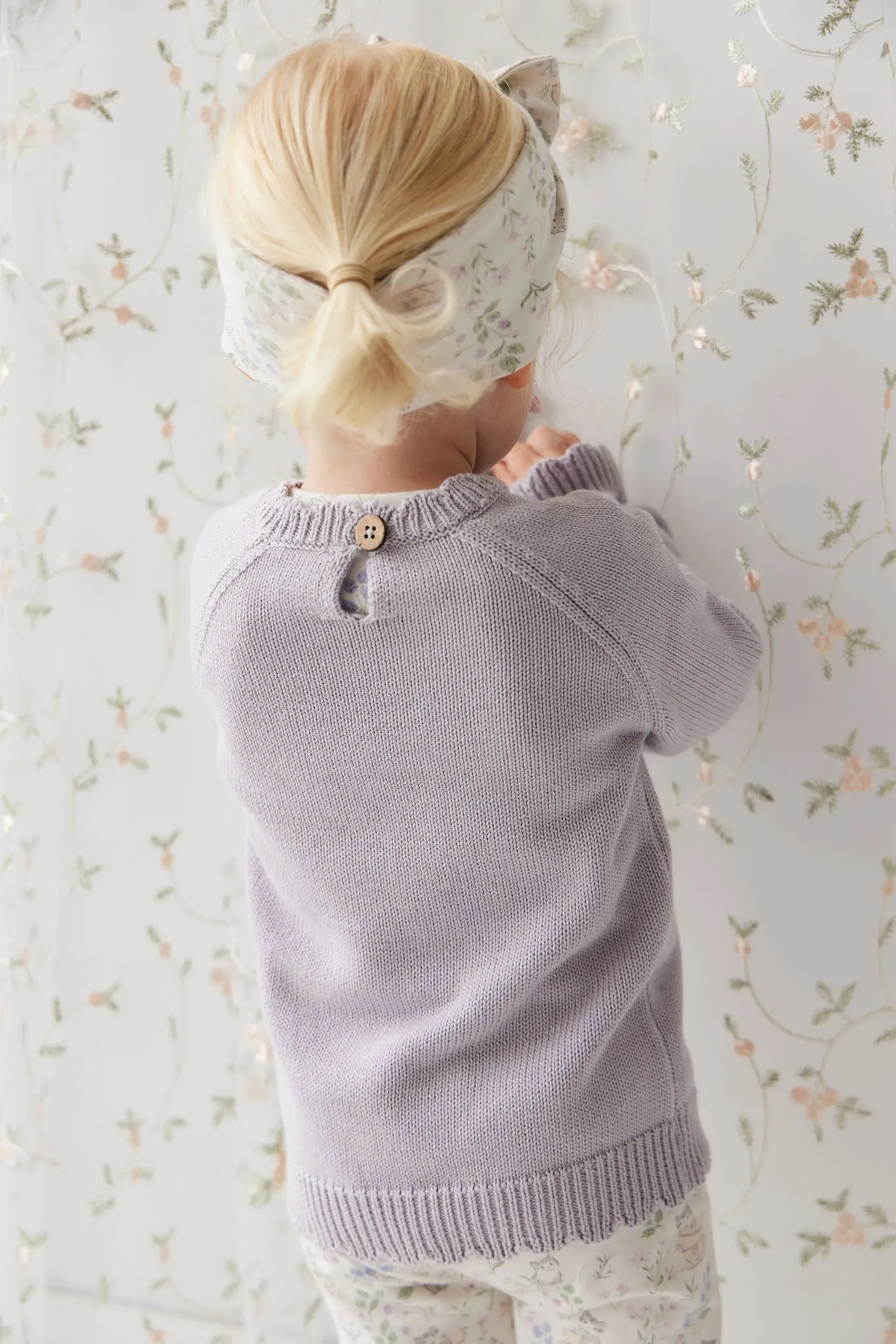 Audrey Knitted Jumper - Starling Goldie Bouquet