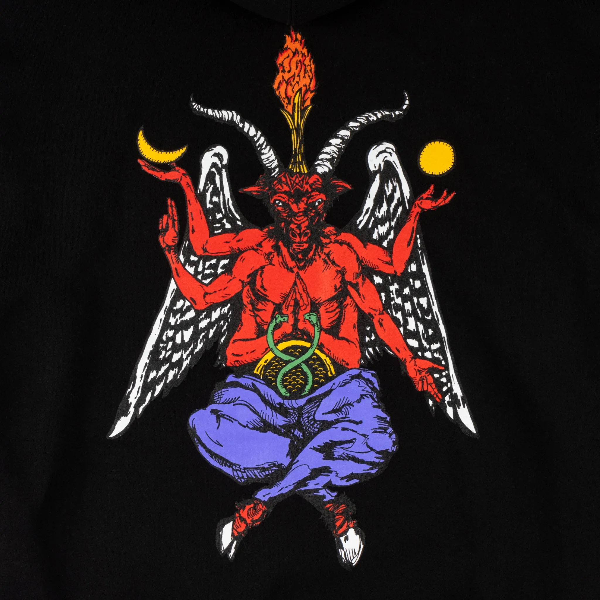 Bapholit Pullover Hoodie - Black/Red