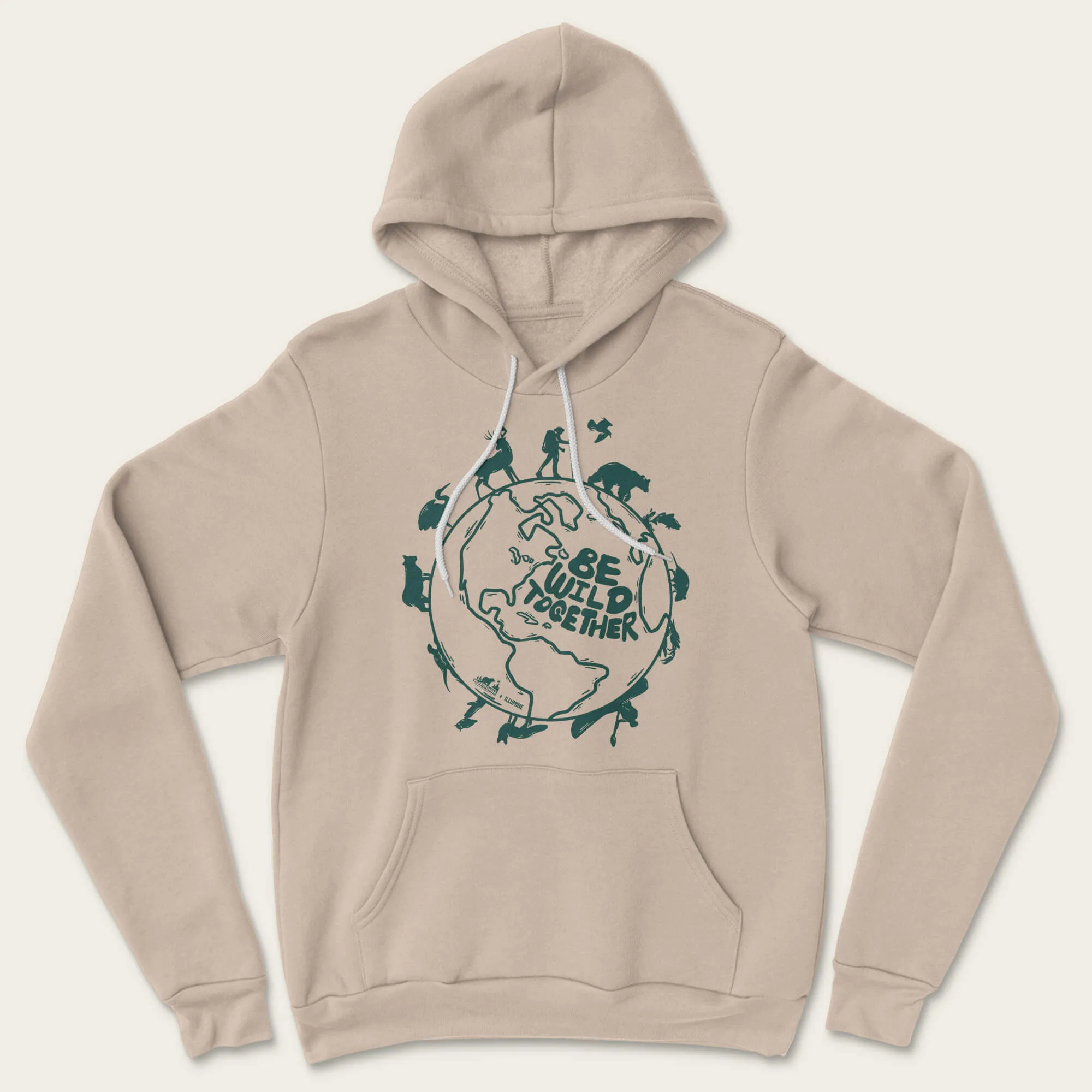 Be Wild Together Hoodie - Tan