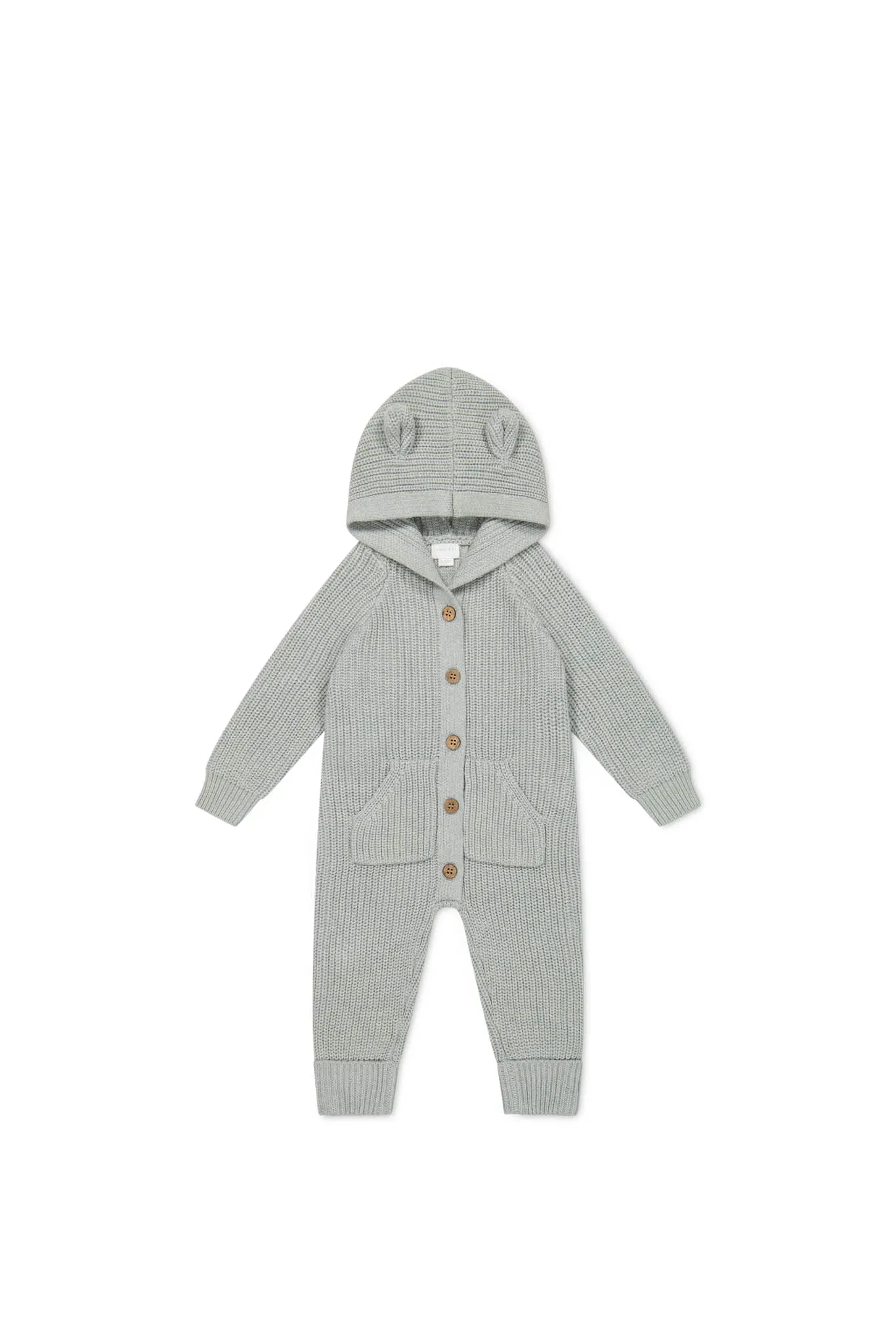 Bear Knit Onepiece - Ocean Spray Fleck