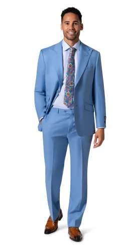 Berragamo Elegant - 10174.001 Wool Suit Modern Peak - Blue