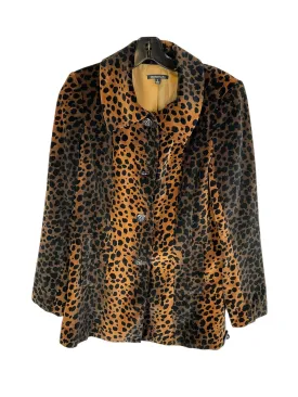 Blazer By Clothes Mentor In Animal Print, Size: 6