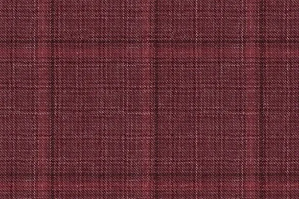 Burgundy Check 33% Cashmere 29% Wool 29% Silk 9% Linen (Ref-794353)