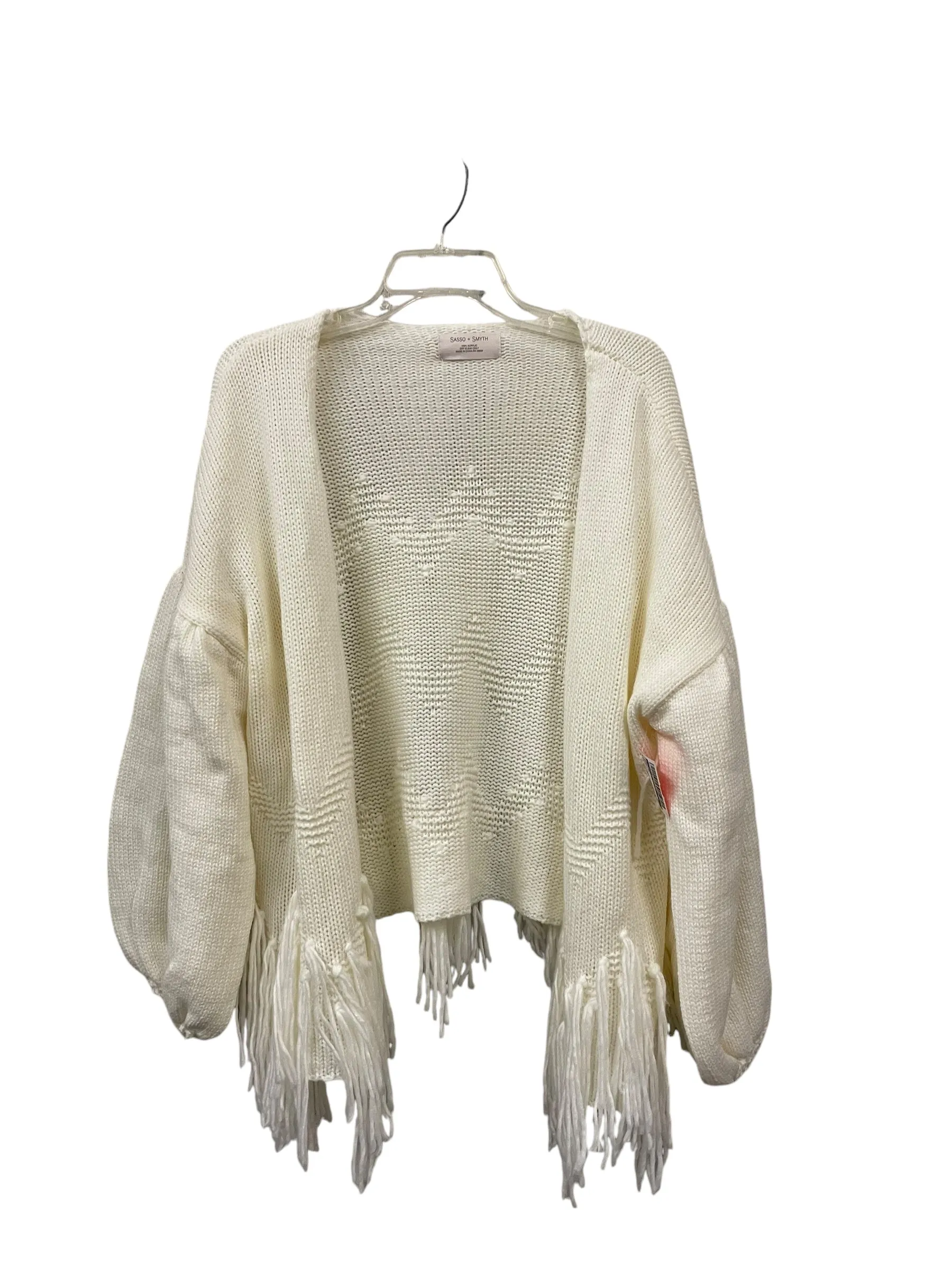 Cardigan By Clothes Mentor In Cream, Size: S