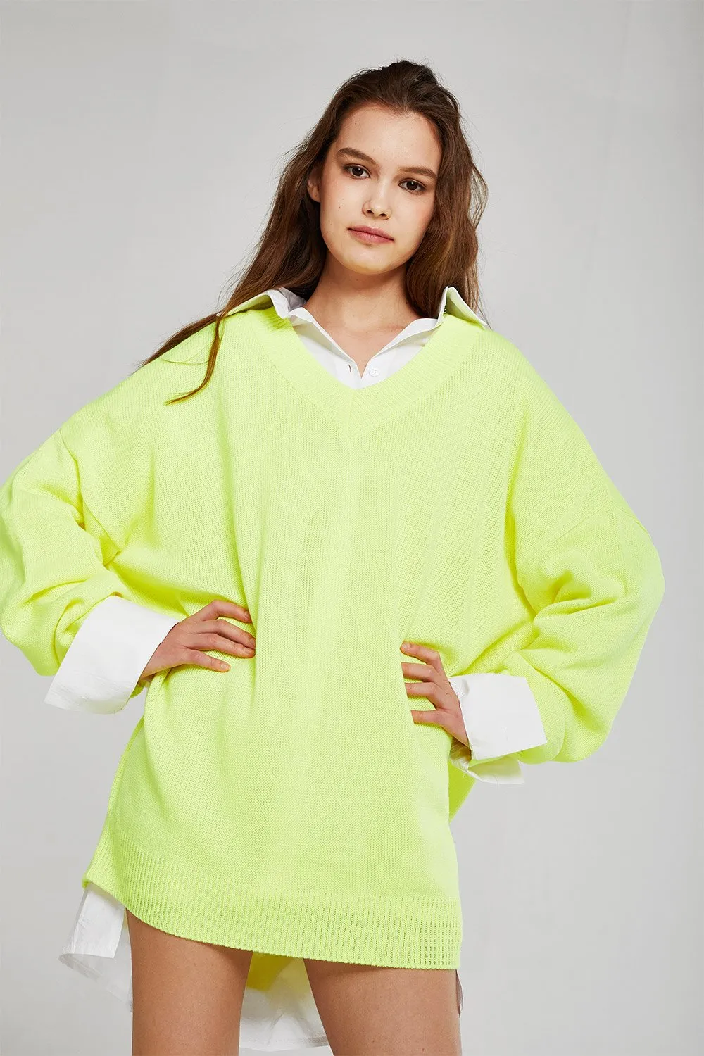 Caroline Boxy Neon Sweater