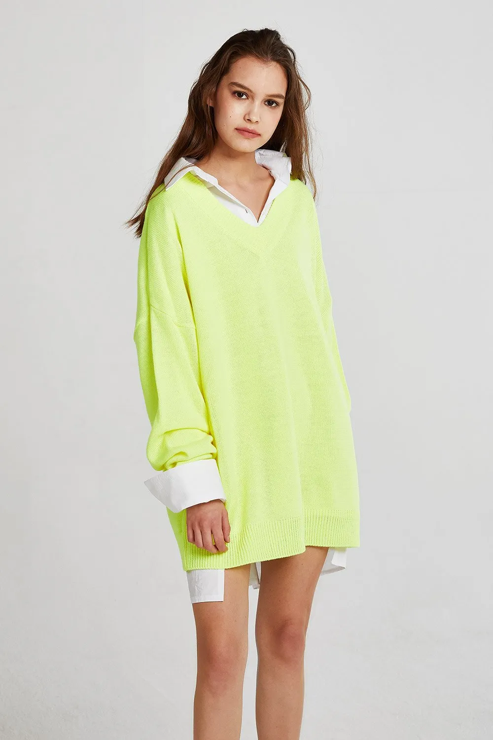 Caroline Boxy Neon Sweater