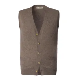 Cashmere Gilet in Brown