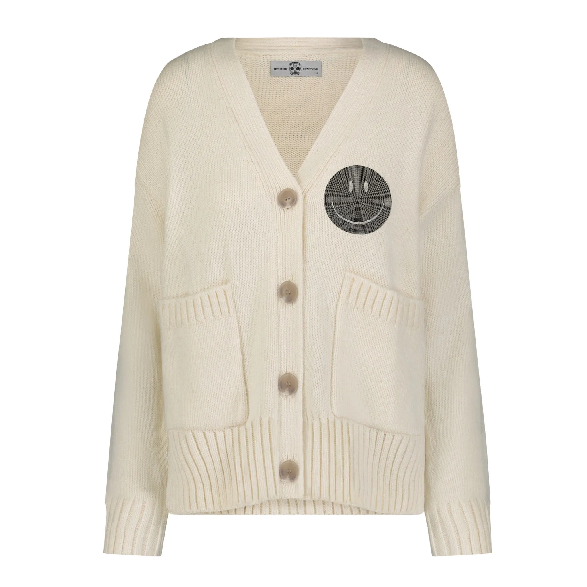 Chunky Smile Cardigan Winter White