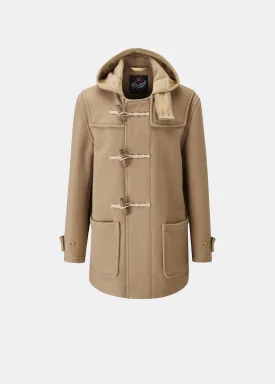 Classic Mid Length Duffle Coat Beige