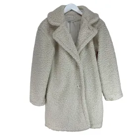 Coat Faux Fur & Sherpa By A New Day In White, Size: S