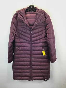 Coat Puffer & Quilted By Lands End In Burgundy, Size: M