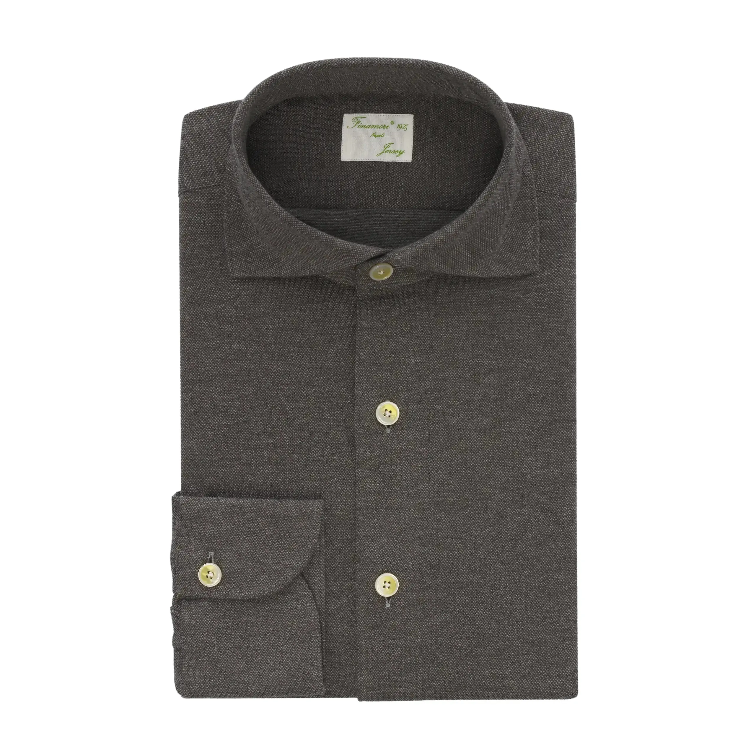 Cotton-Cashmere Blend Shirt in Grey