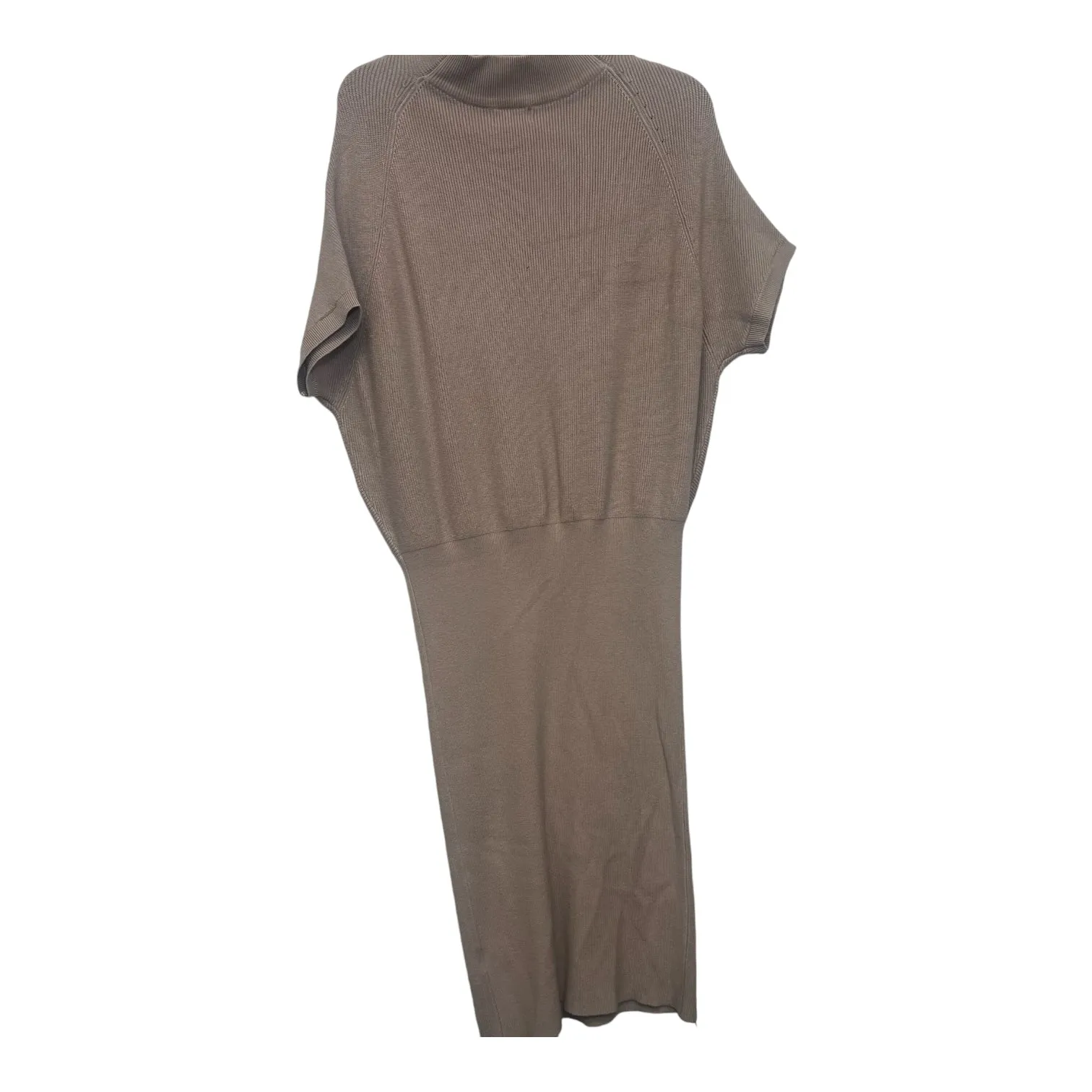 Dress Casual Midi By Clothes Mentor In Tan, Size: L