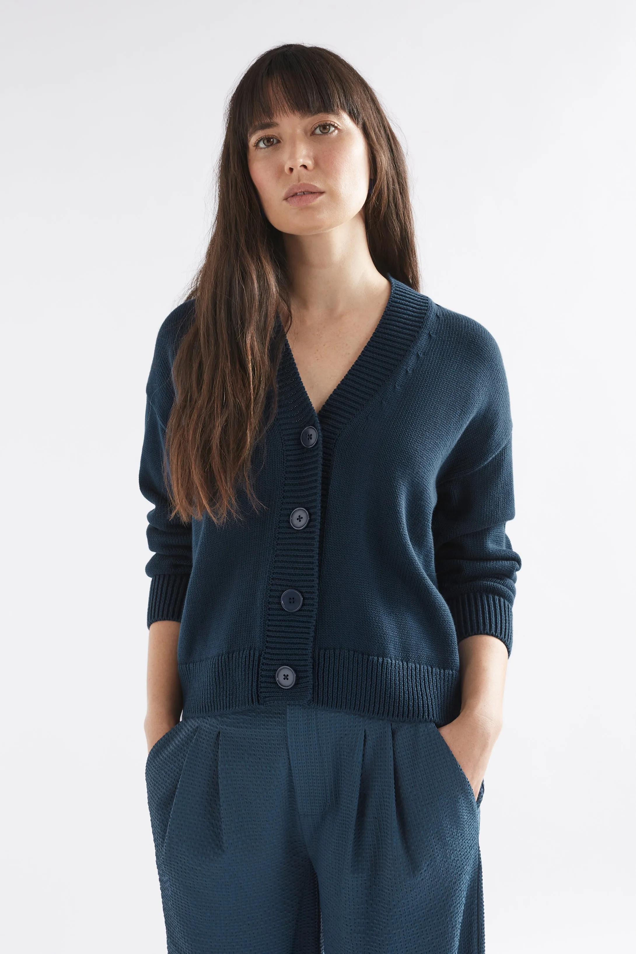 Elk The Label - Willow Cardigan - Deep Sea Blue