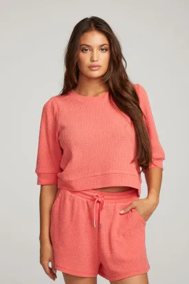 Elyse Flame Red Pullover