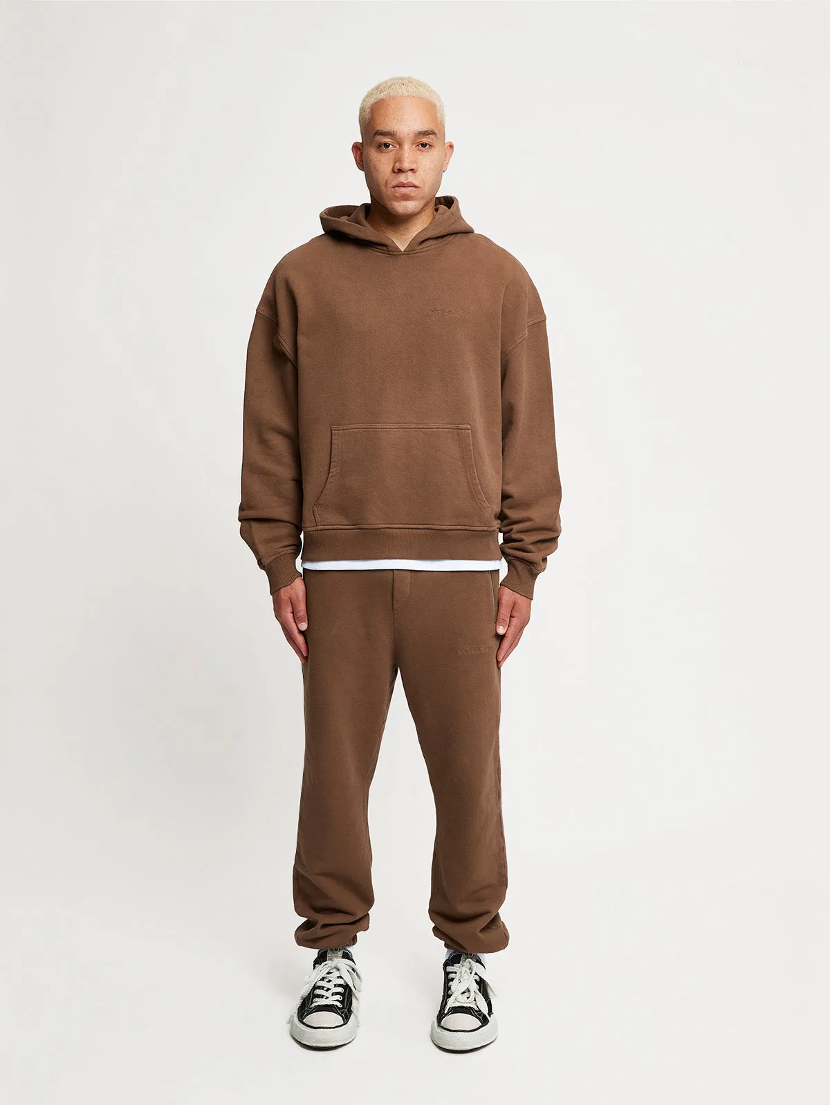 ESSENTIAL HOODIE - BROWN