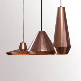 Geometric Copper Pendant Light