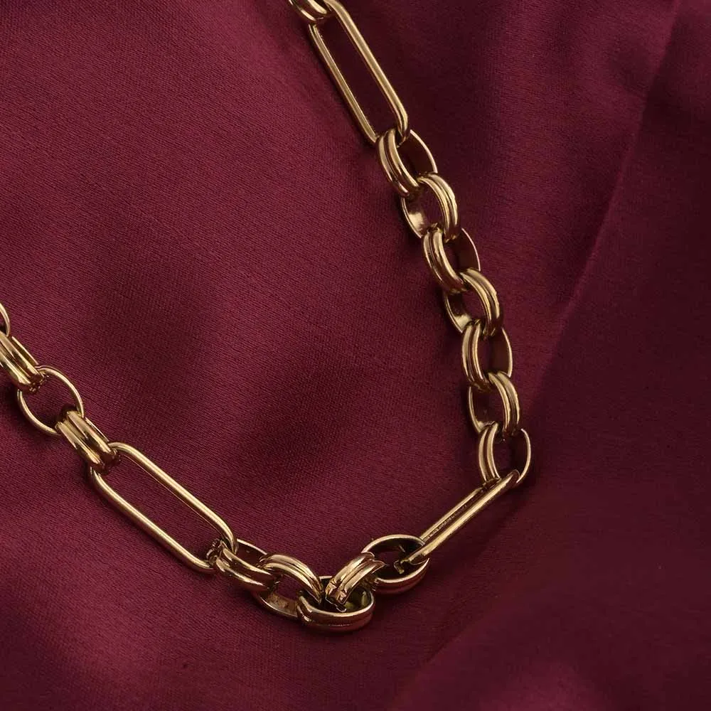 Gold Figaro Chain Necklace