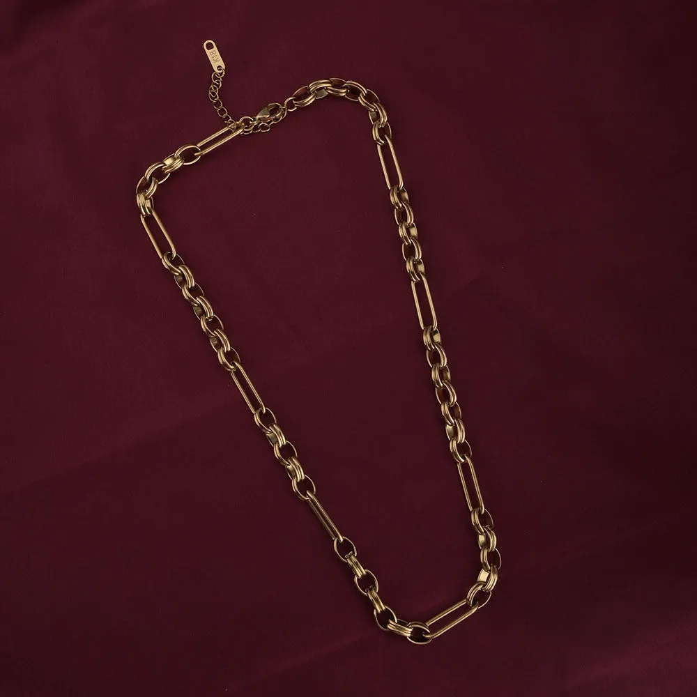 Gold Figaro Chain Necklace