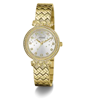 GUESS Ladies Gold Tone Analog Watch