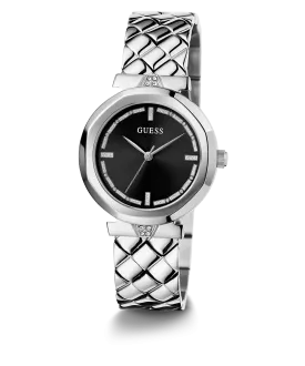 GUESS Ladies Silver Tone Analog Watch