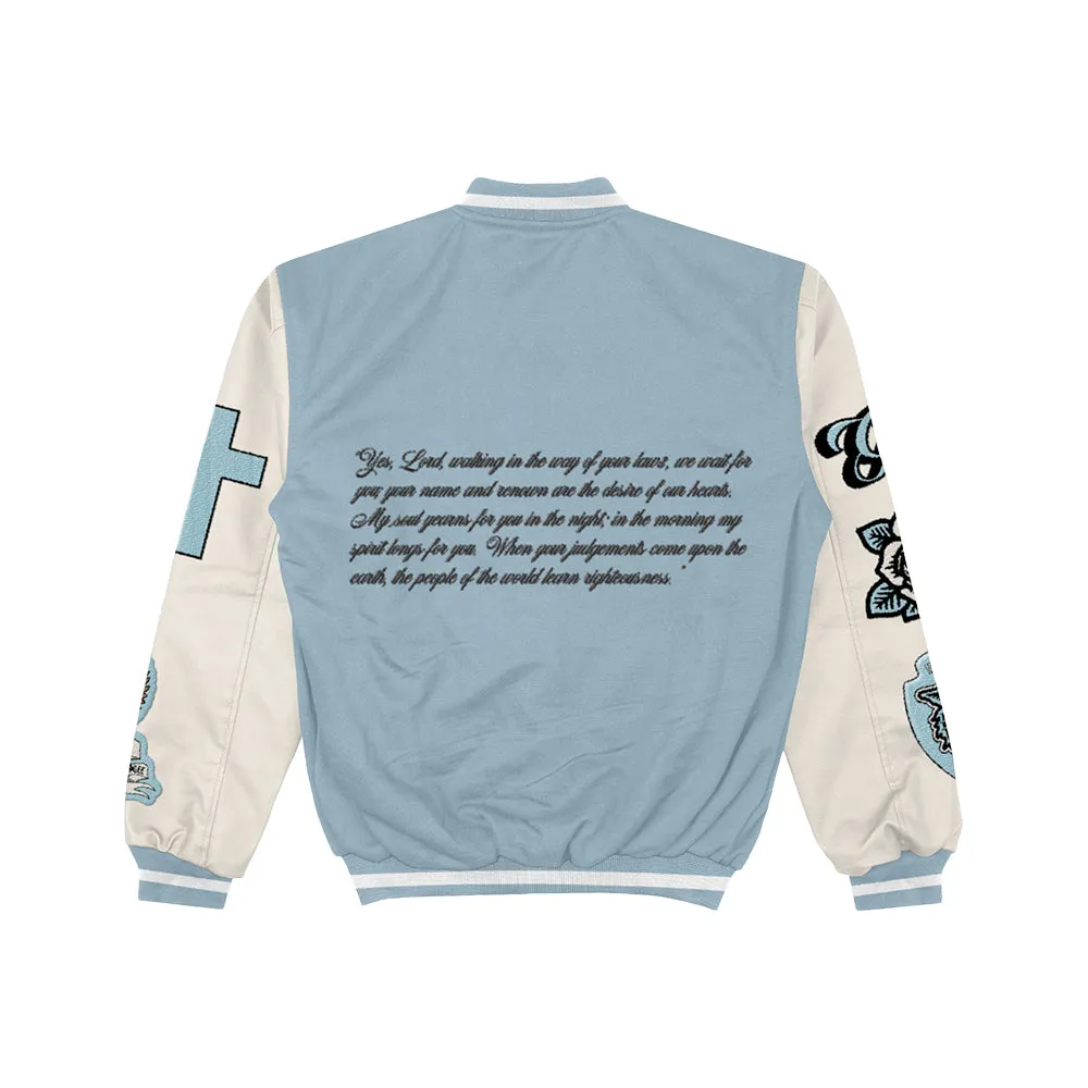 HGA Stars Letterman Jacket - Carolina Blue