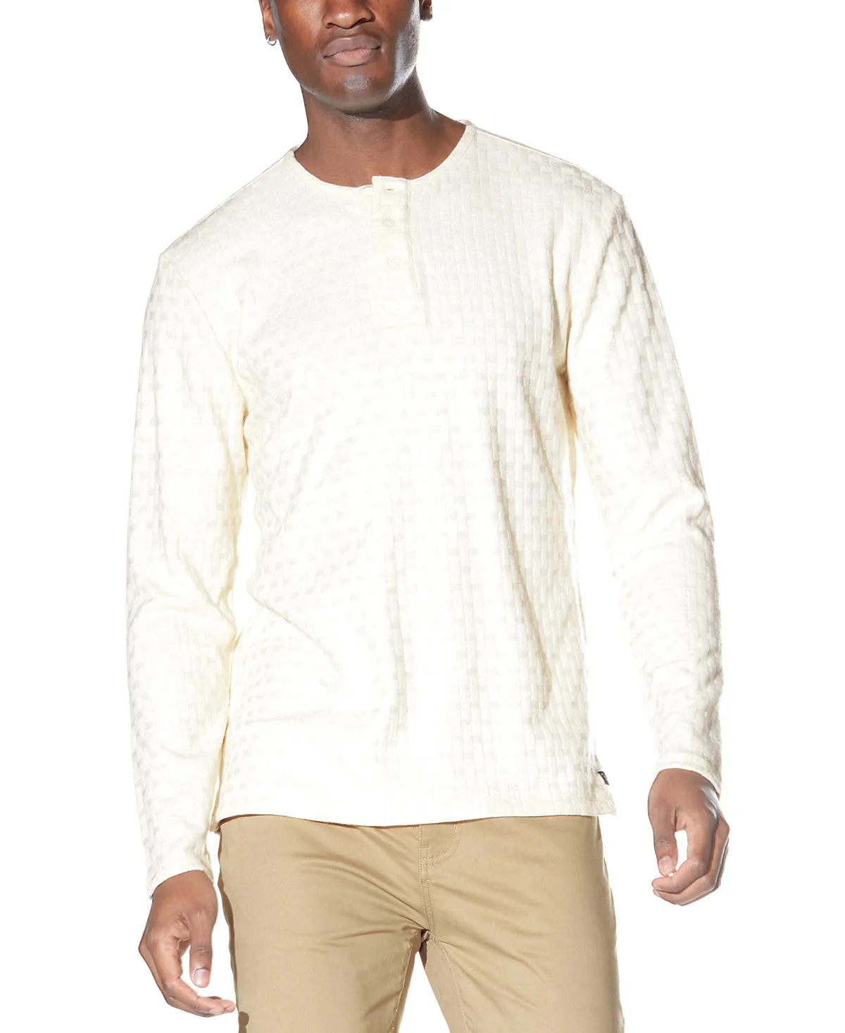 Hogan Long Sleeve Henley (Butter)