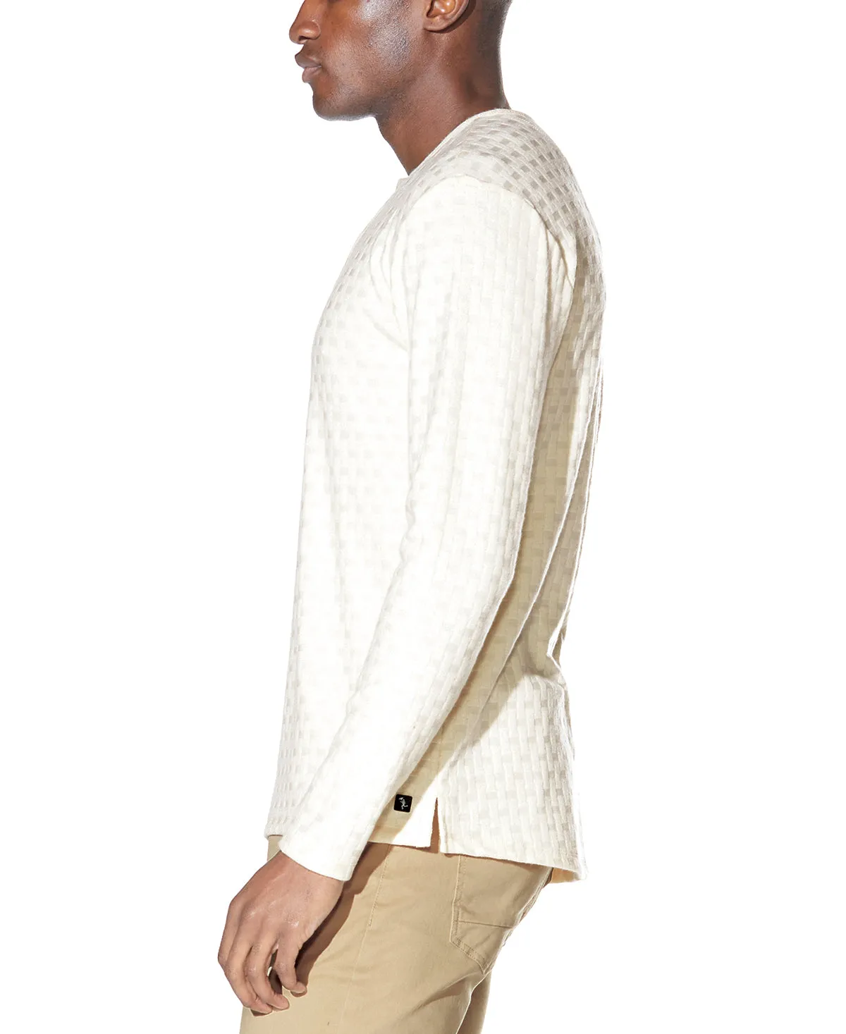 Hogan Long Sleeve Henley (Butter)