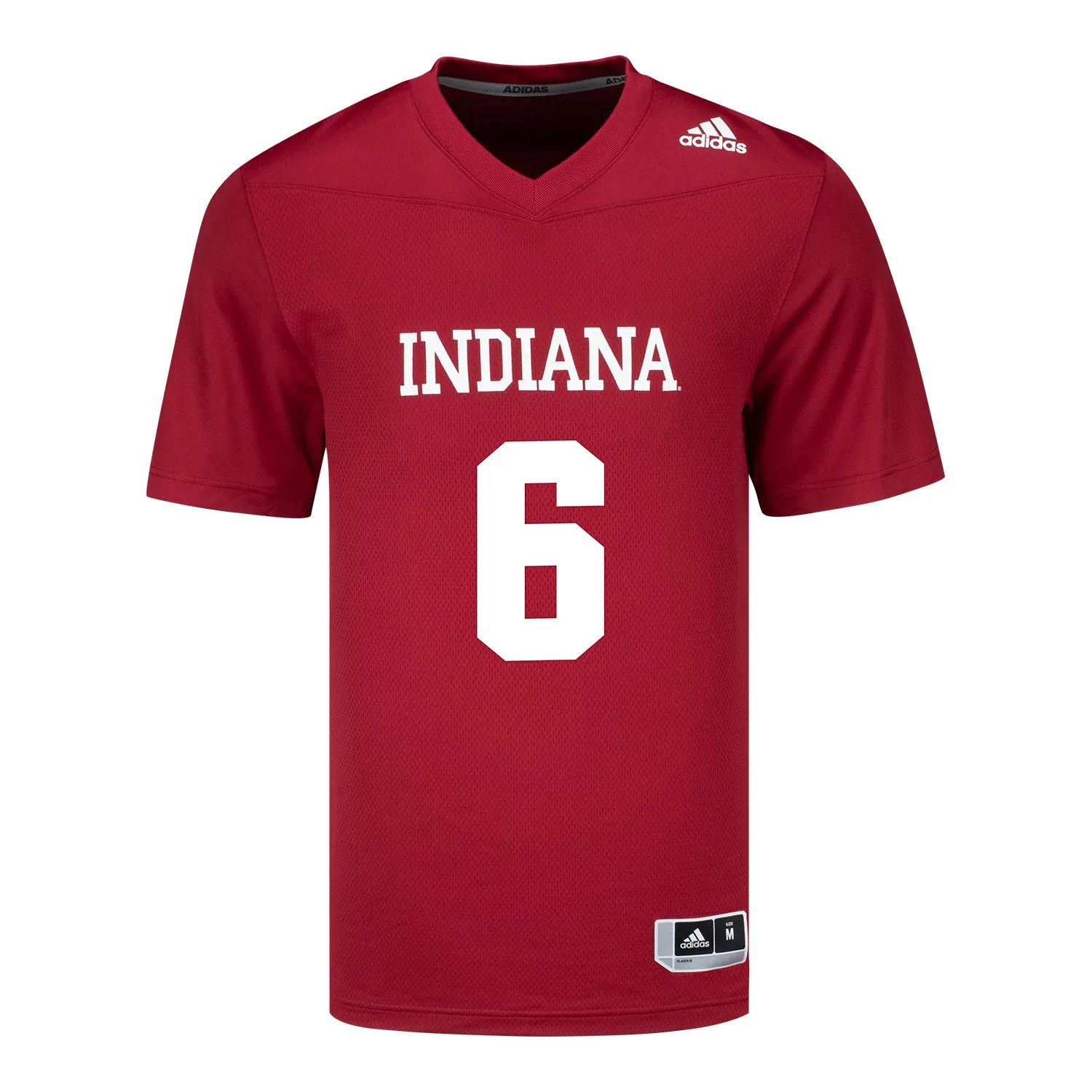 Indiana Hoosiers Adidas #6 Justice Ellison Crimson Student Athlete Football Jersey