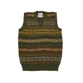 Jamieson's Fair Isle Slipover in Spaghnum