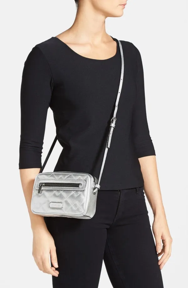 MARC BY MARC JACOBS Leather Sally Metallic Crossbody