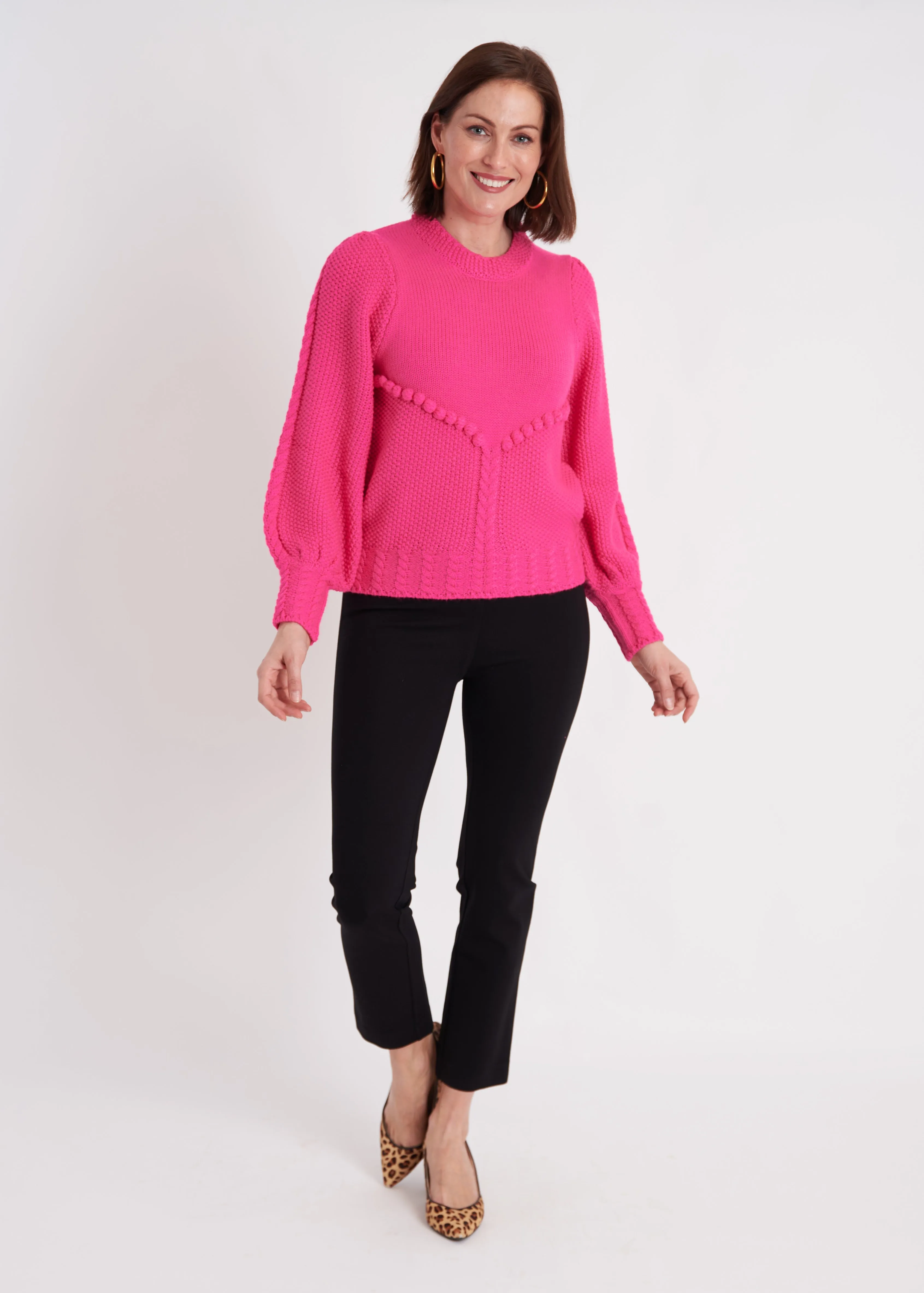 Mead Sweater - Hot Pink