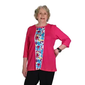 Pearl Adaptive Top - Fuchsia