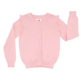 Pink Blossom Flutter Cardigan Sweater