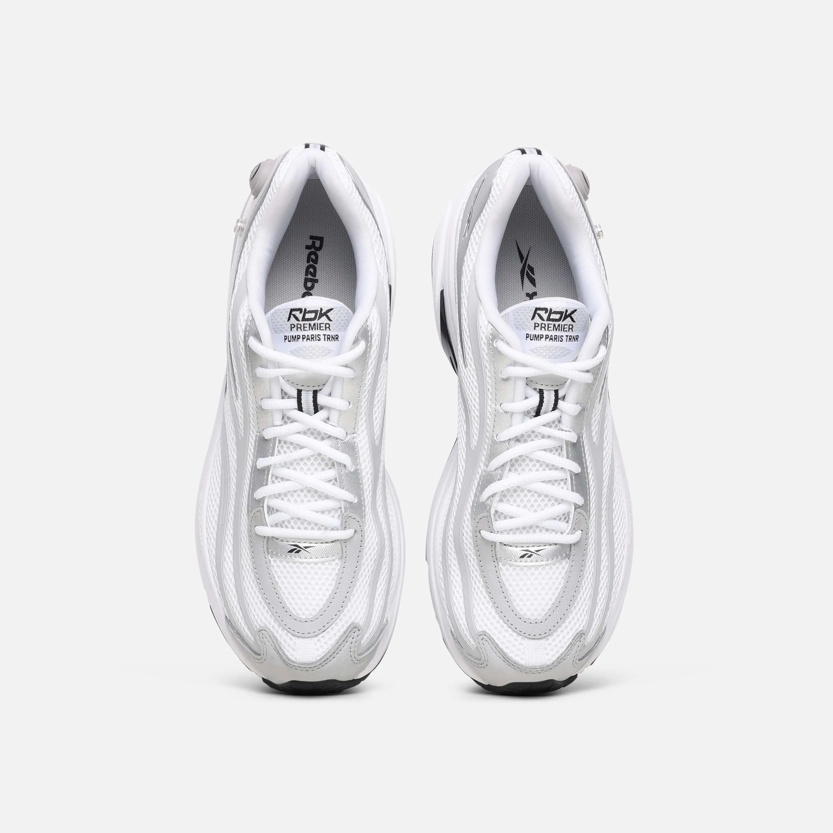 Premier Pump Paris Trainer White/Grey/Silver Metallic