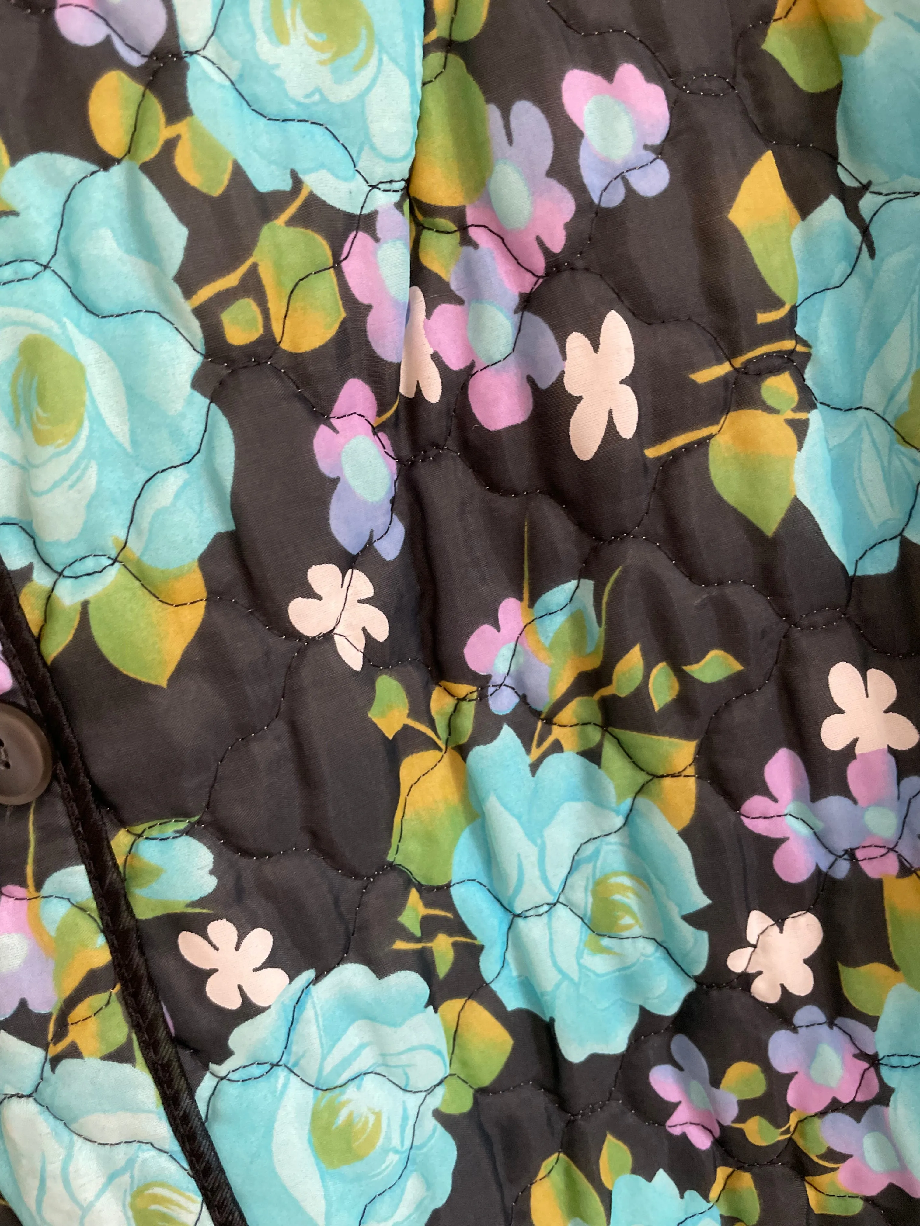 Quilted Robe Floral Print